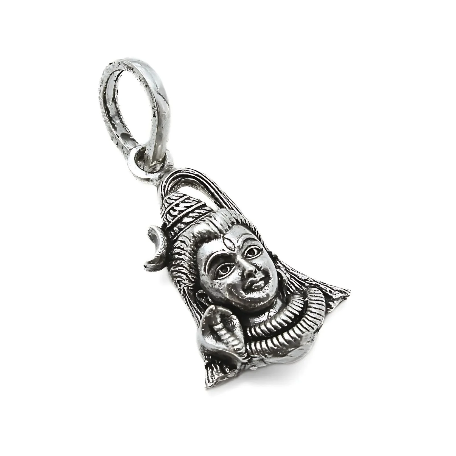925 Real Sterling Silver Oxidized Divine Lord Shiva Pendant - Image 4