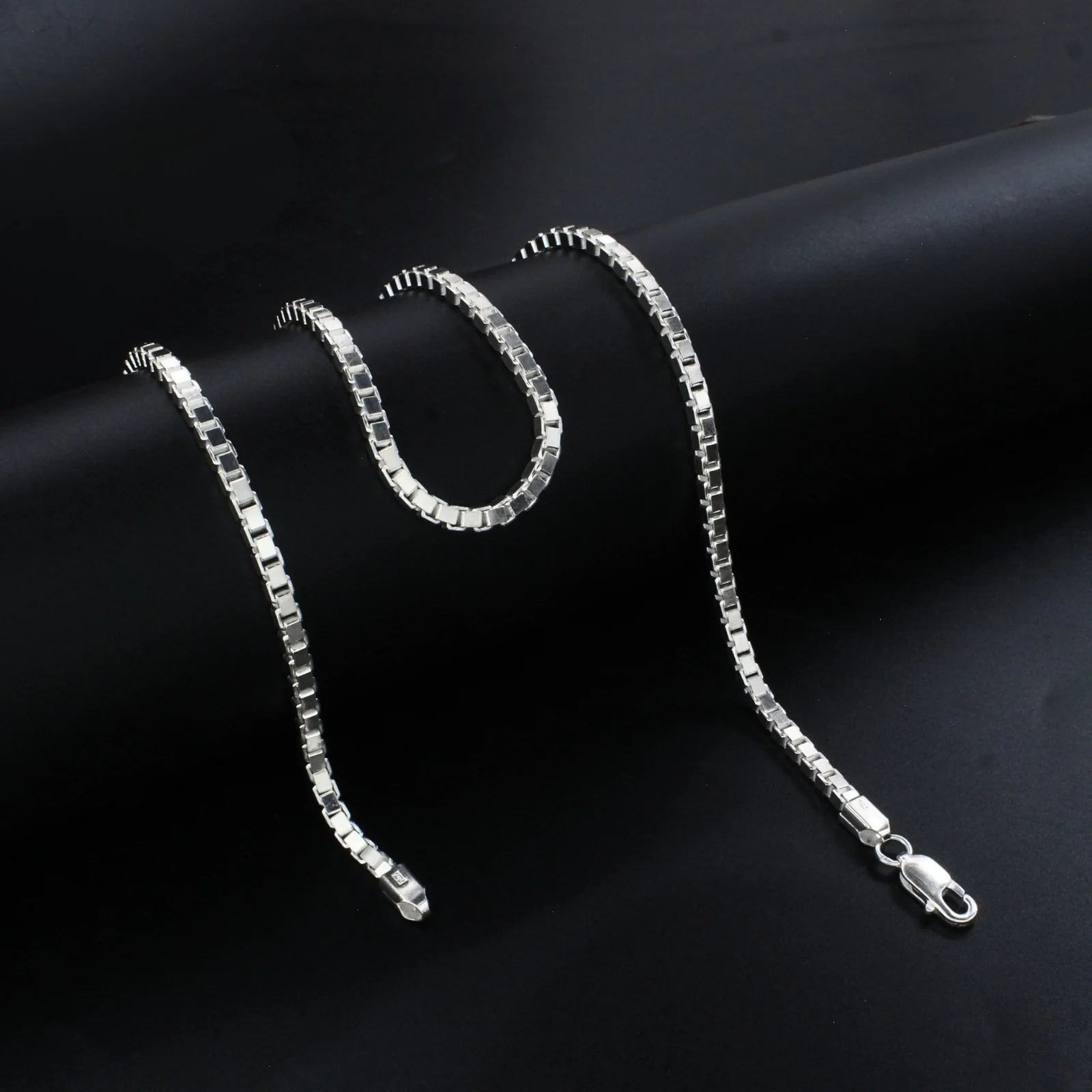925 Real Sterling Silver Venetian design Neck Chain 20"