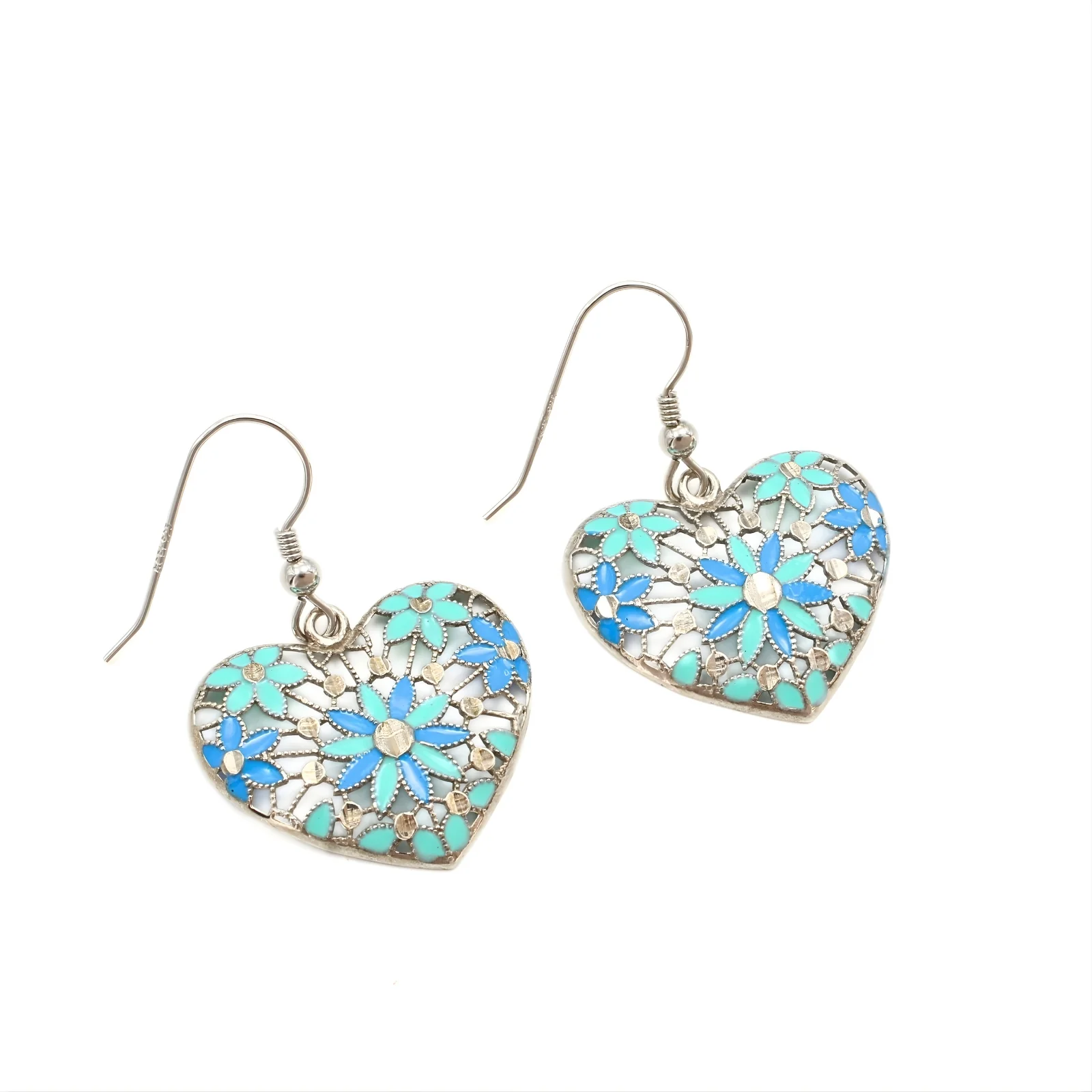925 Sterling Silver Love Drops Earrings - Image 3