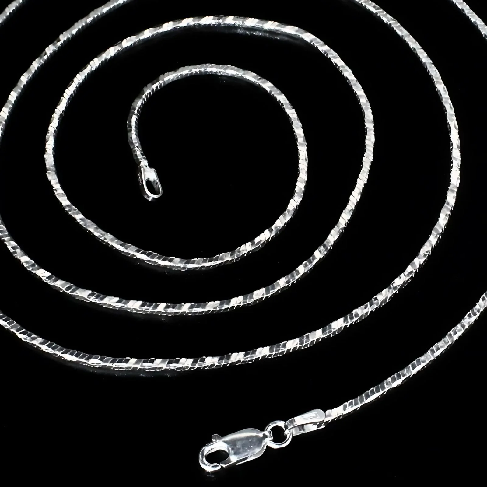 925 Sterling Silver women daily wear Neck chain 30" - Image 3