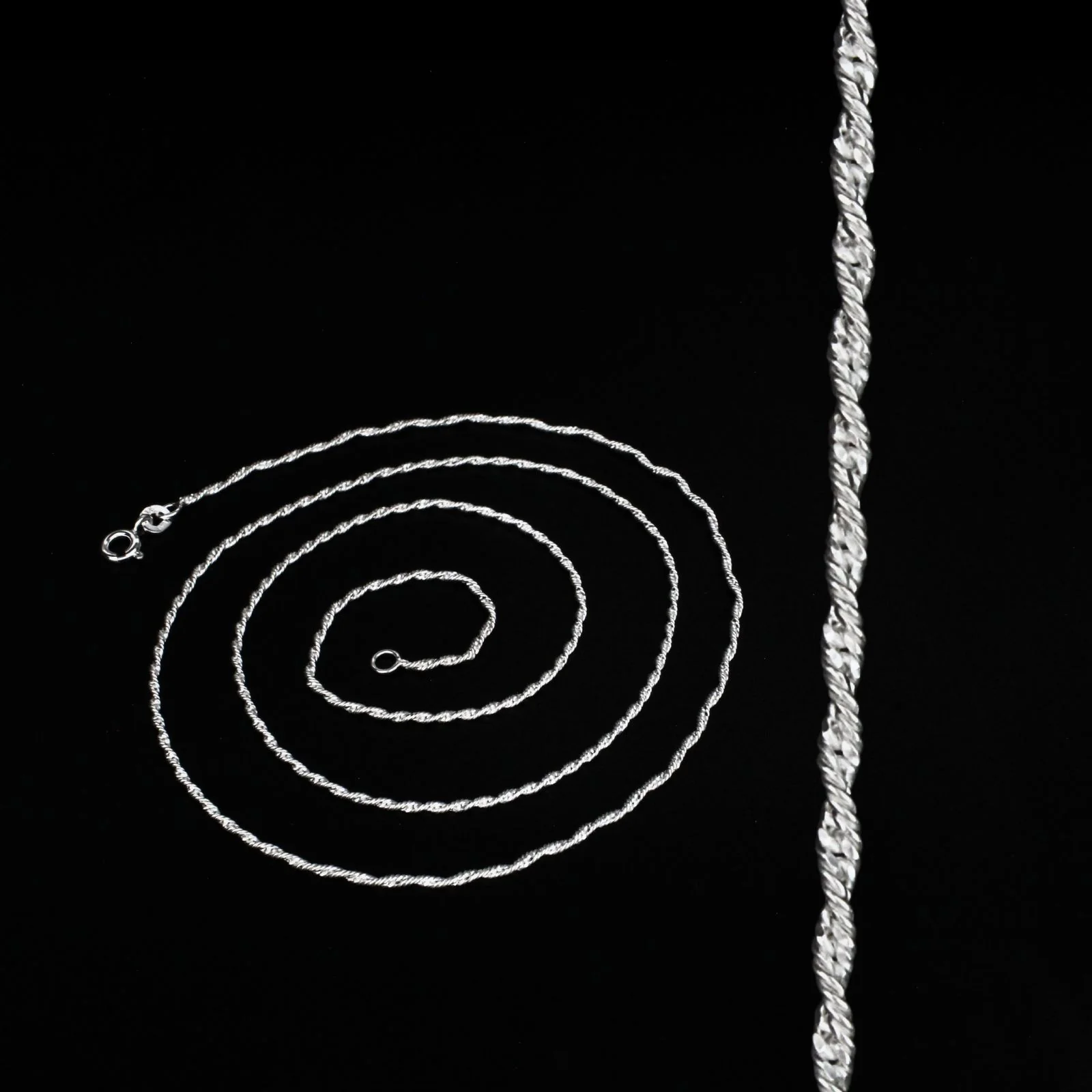 925 Sterling Silver women Excellent rope design Neck chain 24" - Image 2