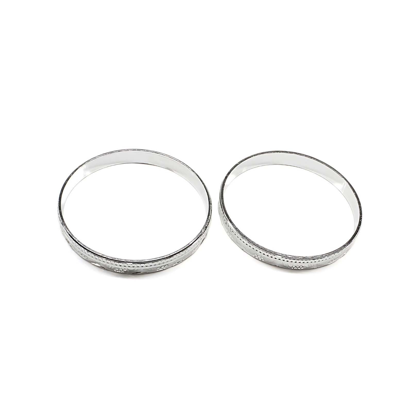 990 Real Silver Women gifiting jewellery Bangles Bracelet (Kangan)- Pair - Image 4