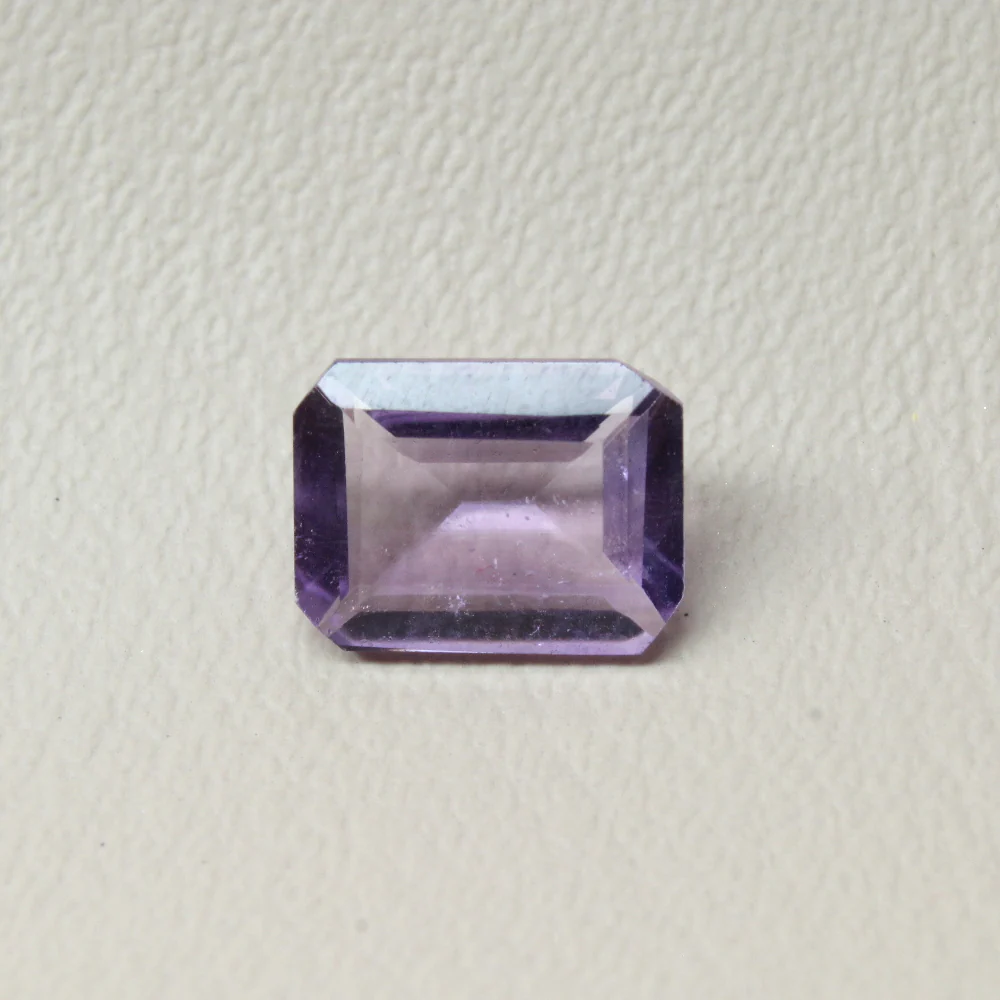 Amethyst Gemstone 1.2Ct Emerald Cut Shinny