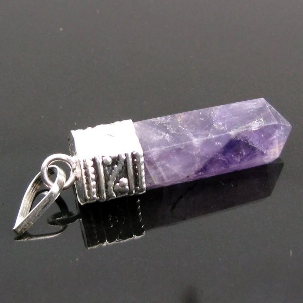 Amethyst Gemstone Pendant – Natural Healing & Energy Balance Tool - Image 3