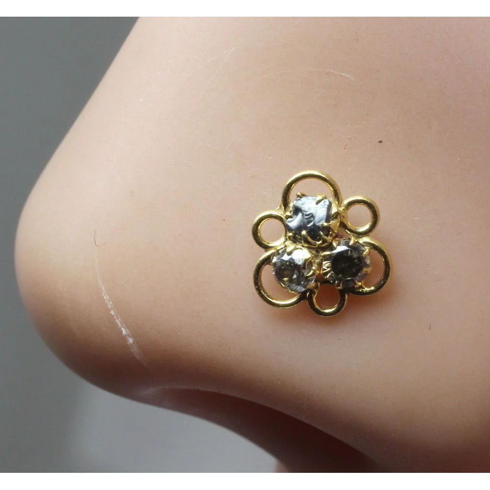 Asian corkscrew nose piercing ring - Image 2