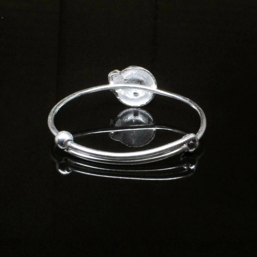 Baby Toddler silver Bangles Bracelet - Single - Image 3