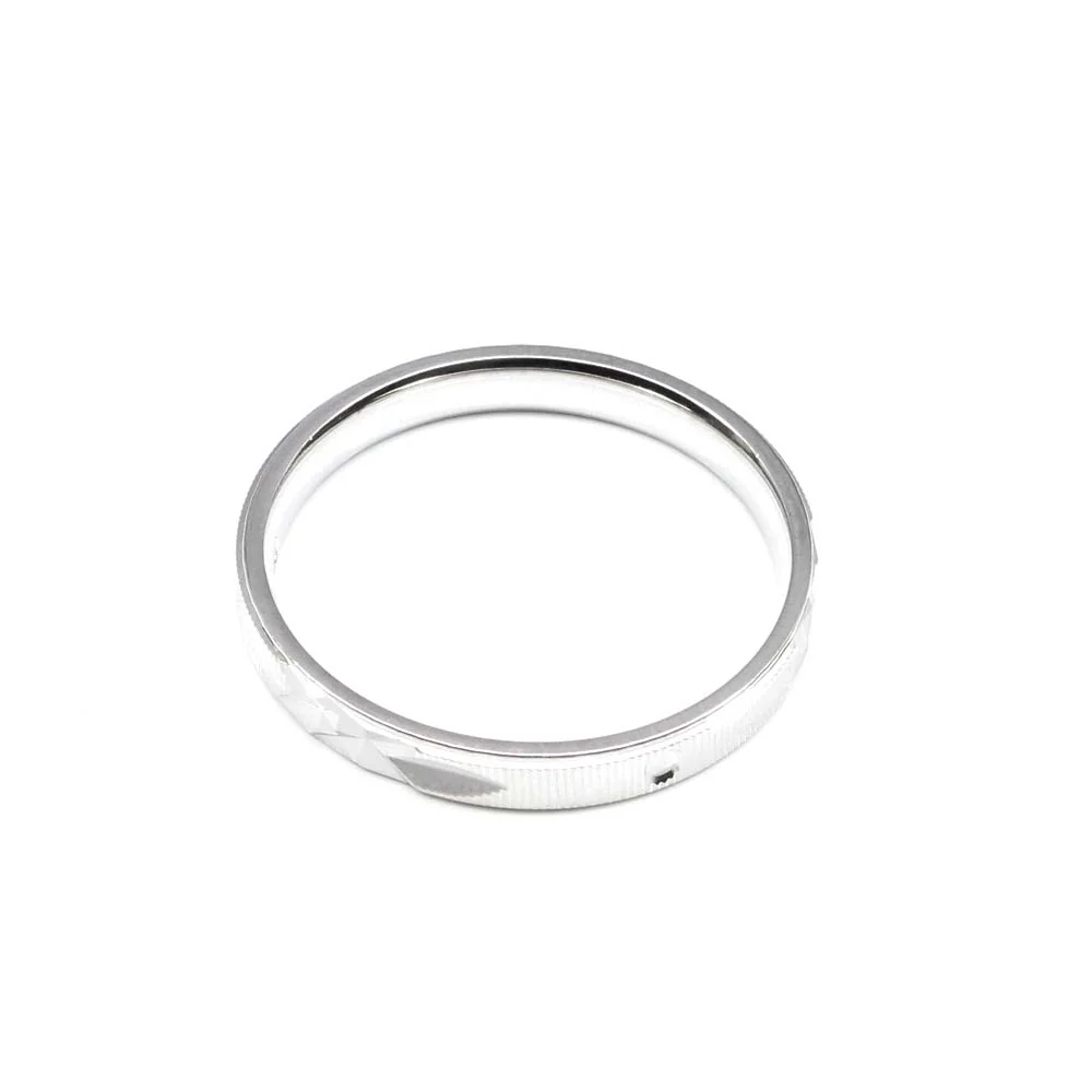 Beautiful Silver 925 Solid Real Silver Unisex Flat-edge Band Ring - Image 4