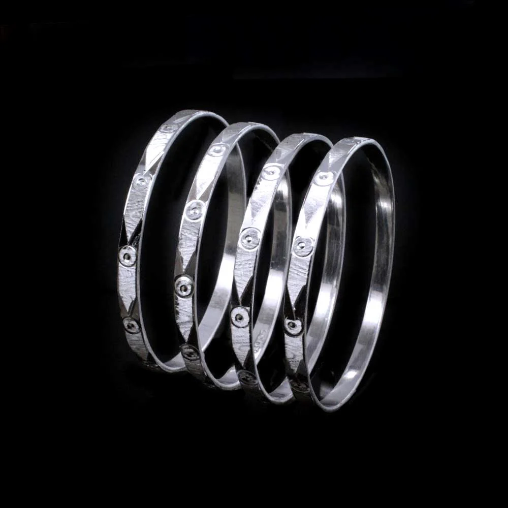 Beautiful Solid Real Silver Women Bangles Bracelet (Kangan) - Image 5