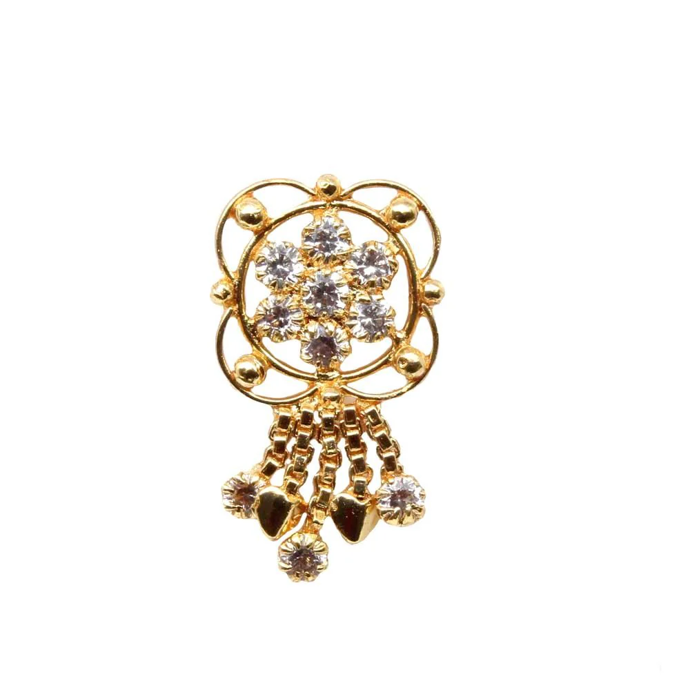 Big Dangle nose pin bridal jewellery - Image 2