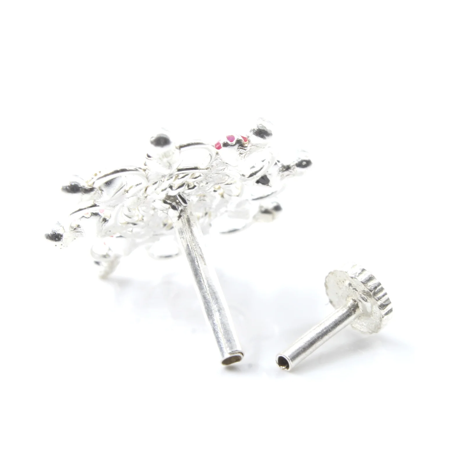 Statement Gold Plated Silver Nose Stud for Women - Image 8