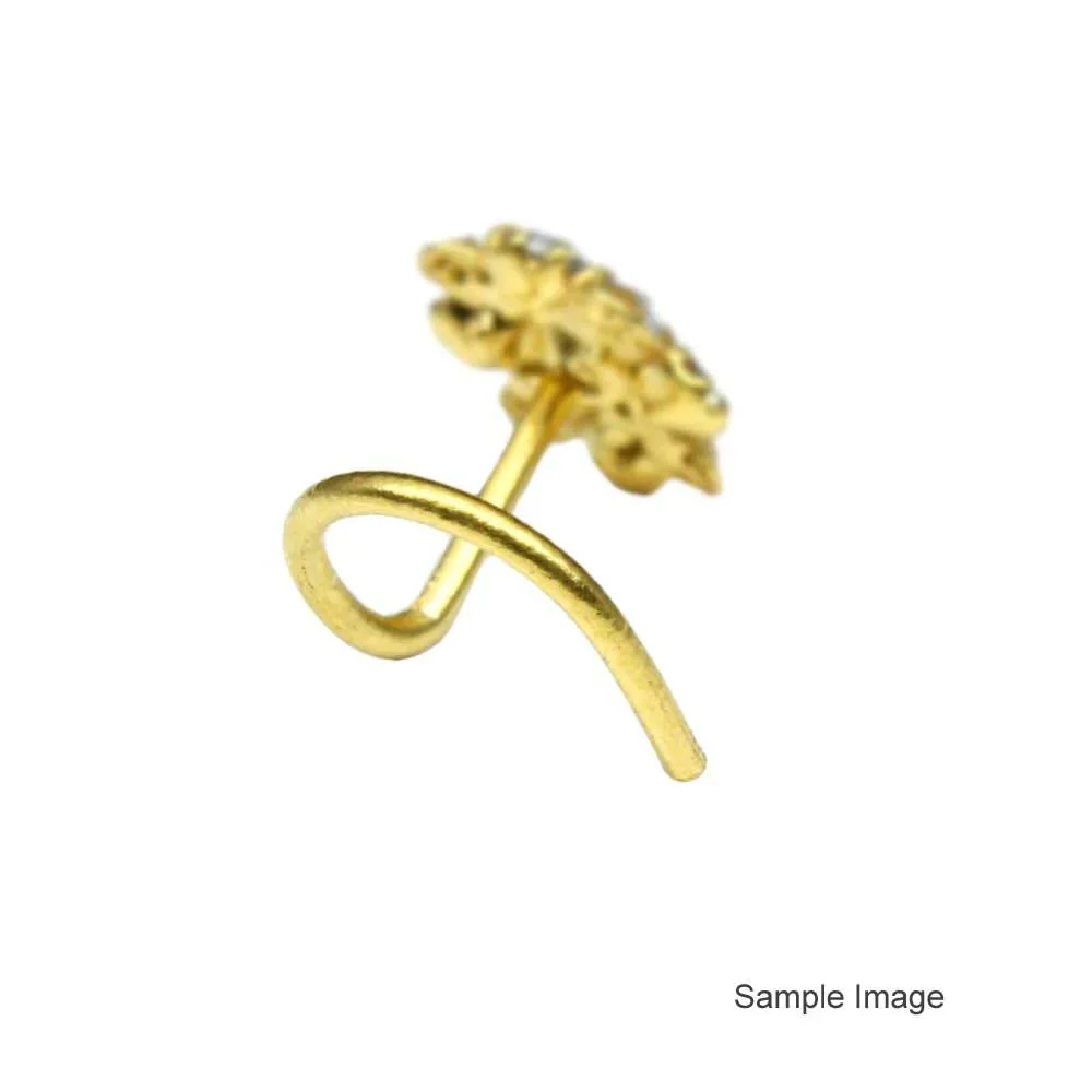 Bridal wedding Nose piercing stud - Image 3