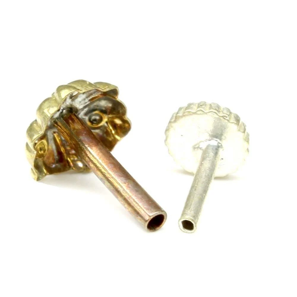 Camellia flower design nose pin - Image 3