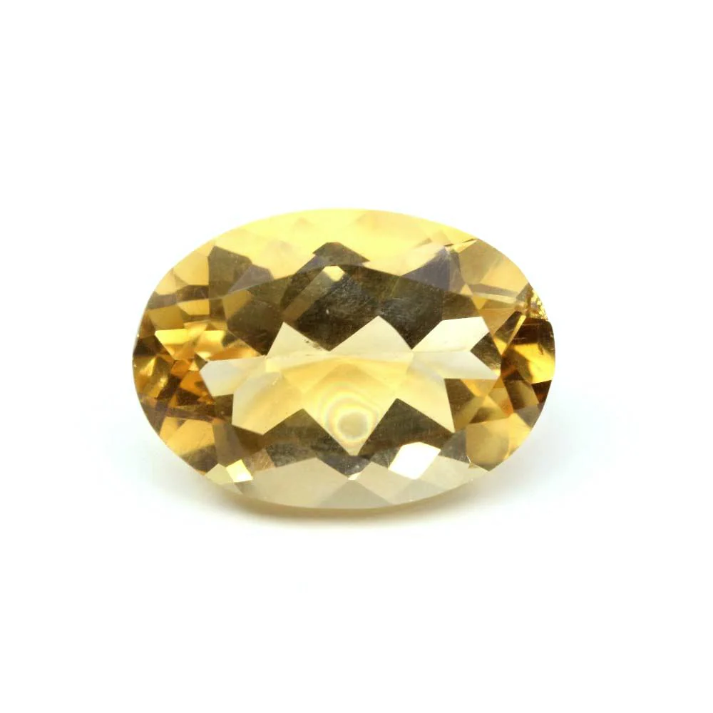 Certified 5.4Ct Natural Golden Yellow Citrine Gemstone