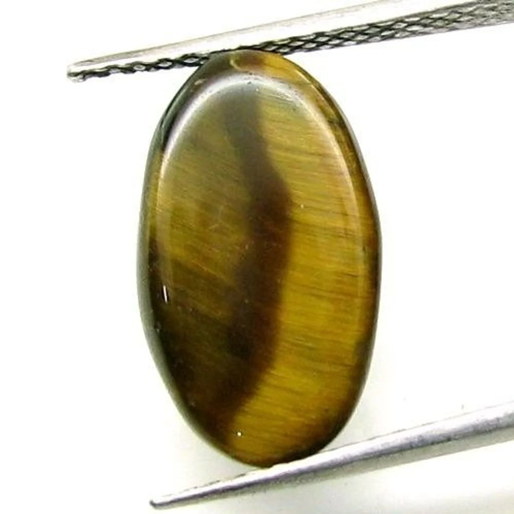 Certified 6.82Ct Natural Chatoyant Tiger’s Eye Smooth Jewelry Gem - Image 3