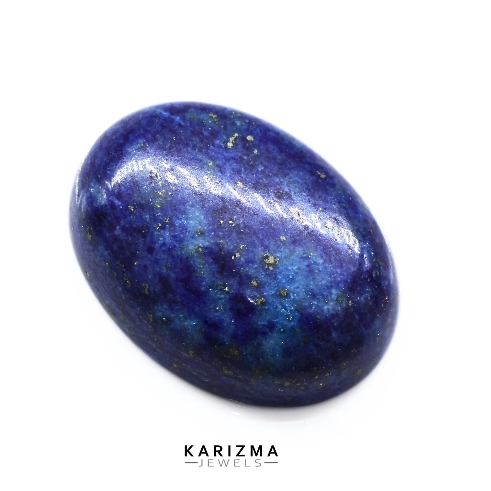 Classic Oval Cabochon Natural Blue Untreated Lapis - 11.7 Carat - Image 3