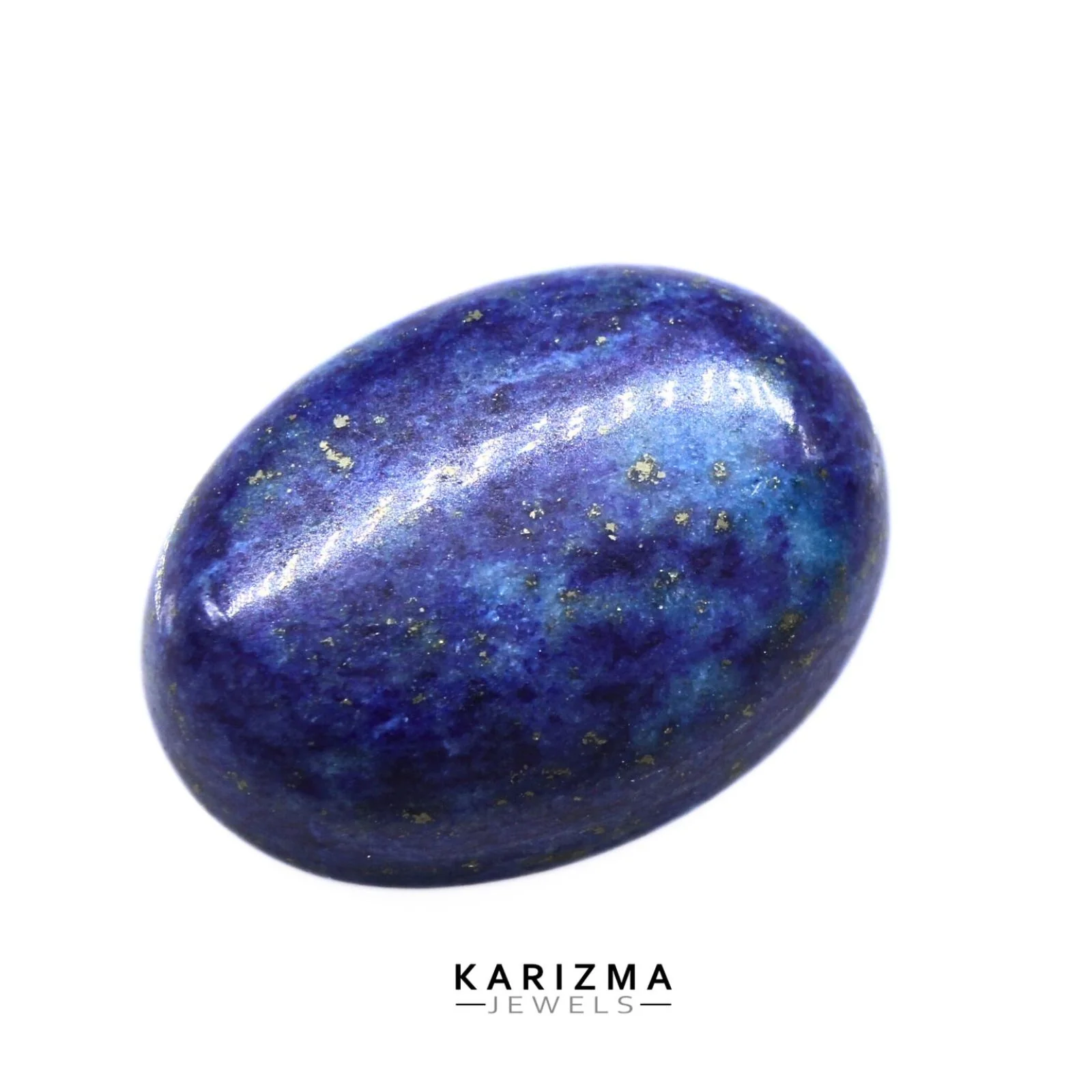 Classic Oval Cabochon Natural Blue Untreated Lapis - 11.7 Carat - Image 4
