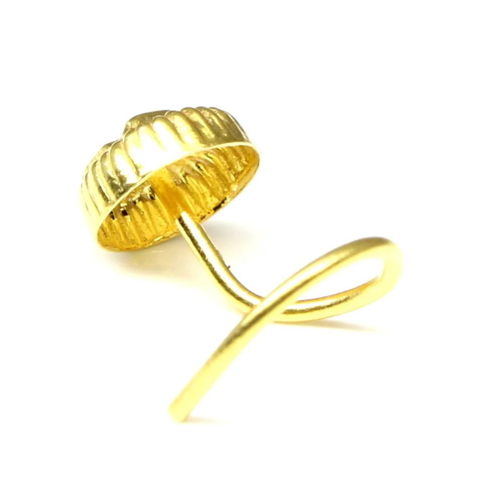 Corkscrew nose ring l bend 22g - Image 3