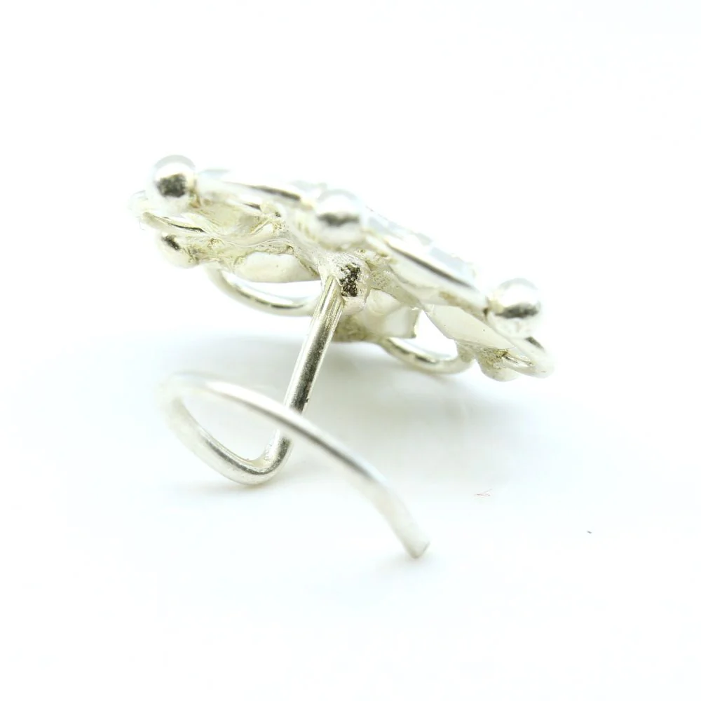 Cosmos Sterling Silver Nose Piercing - Image 3