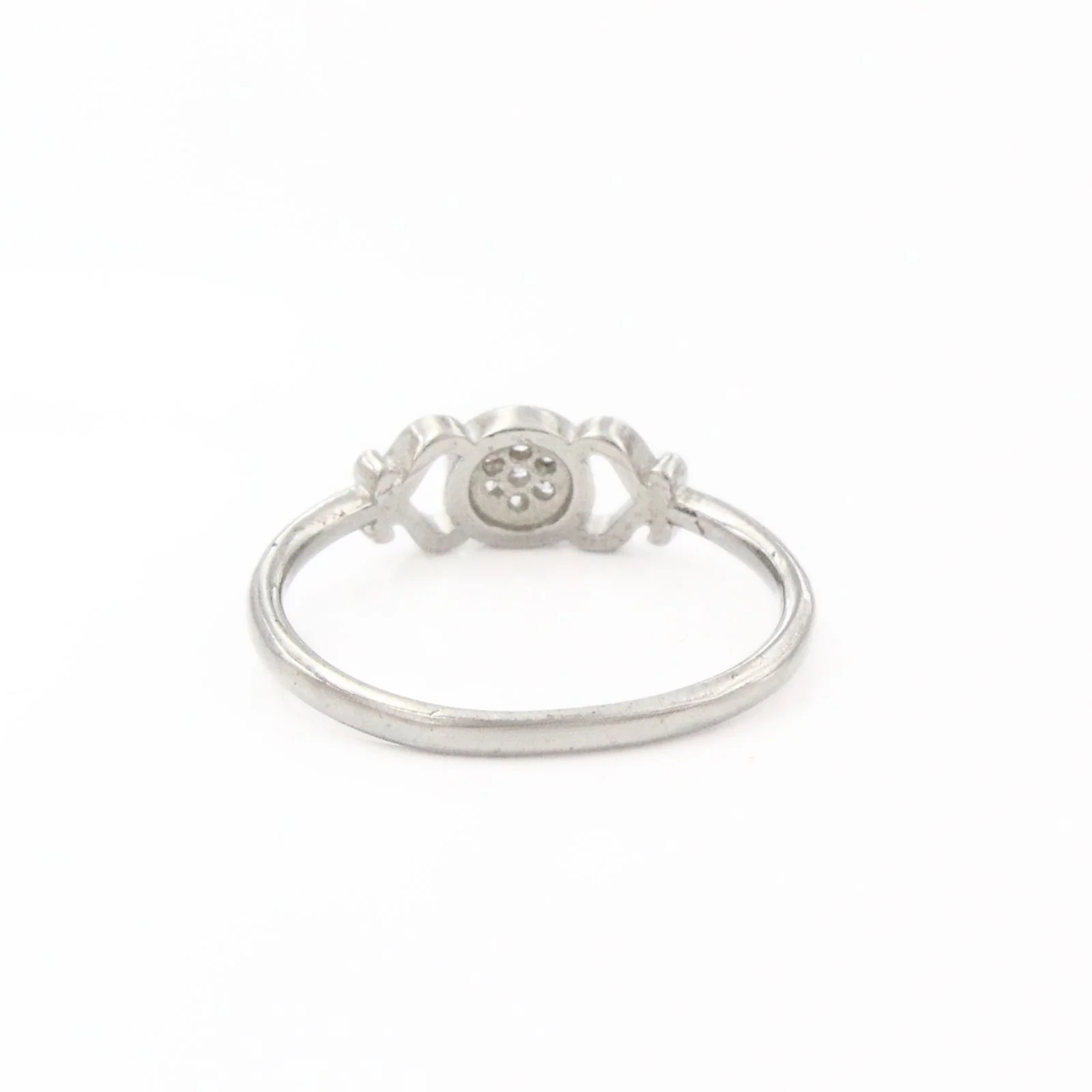 Cute 925 Real Silver White CZ Platinum Casual Ring - Image 4