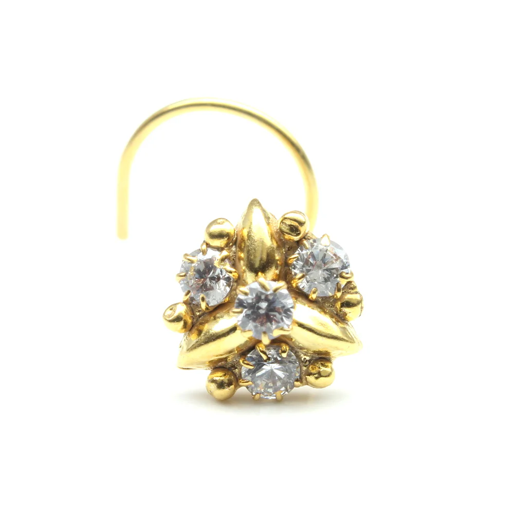 Cute Floral Cluster Nose pin - Image 2