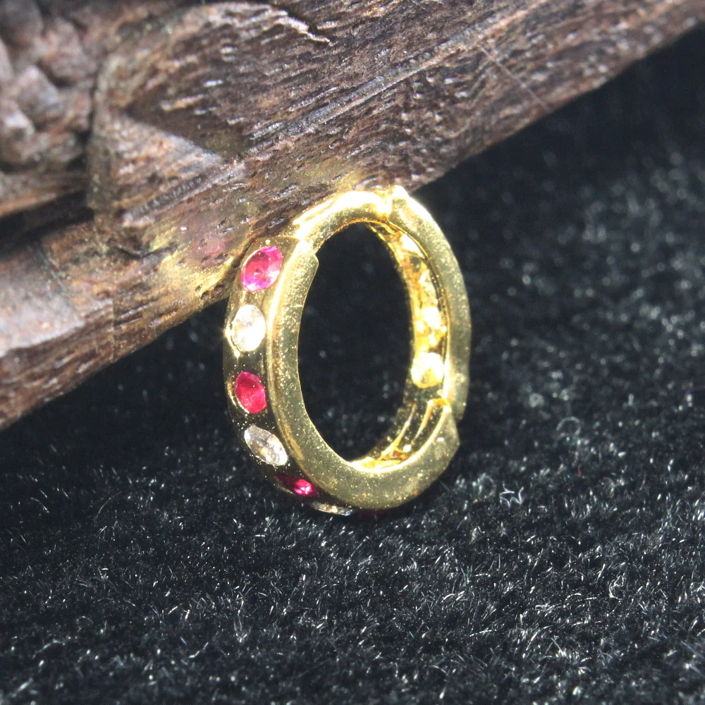 CZ Hoop nose ring - Image 7