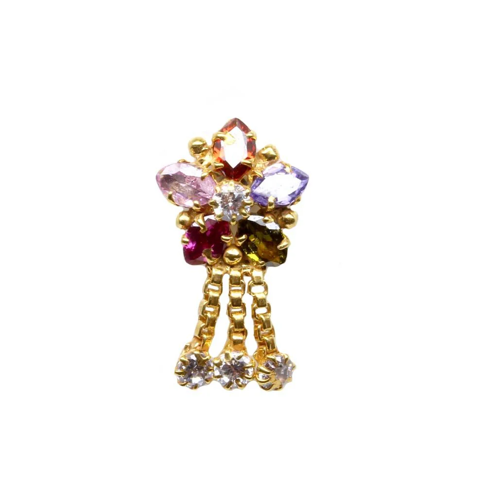Drop dangle chains women nose pin