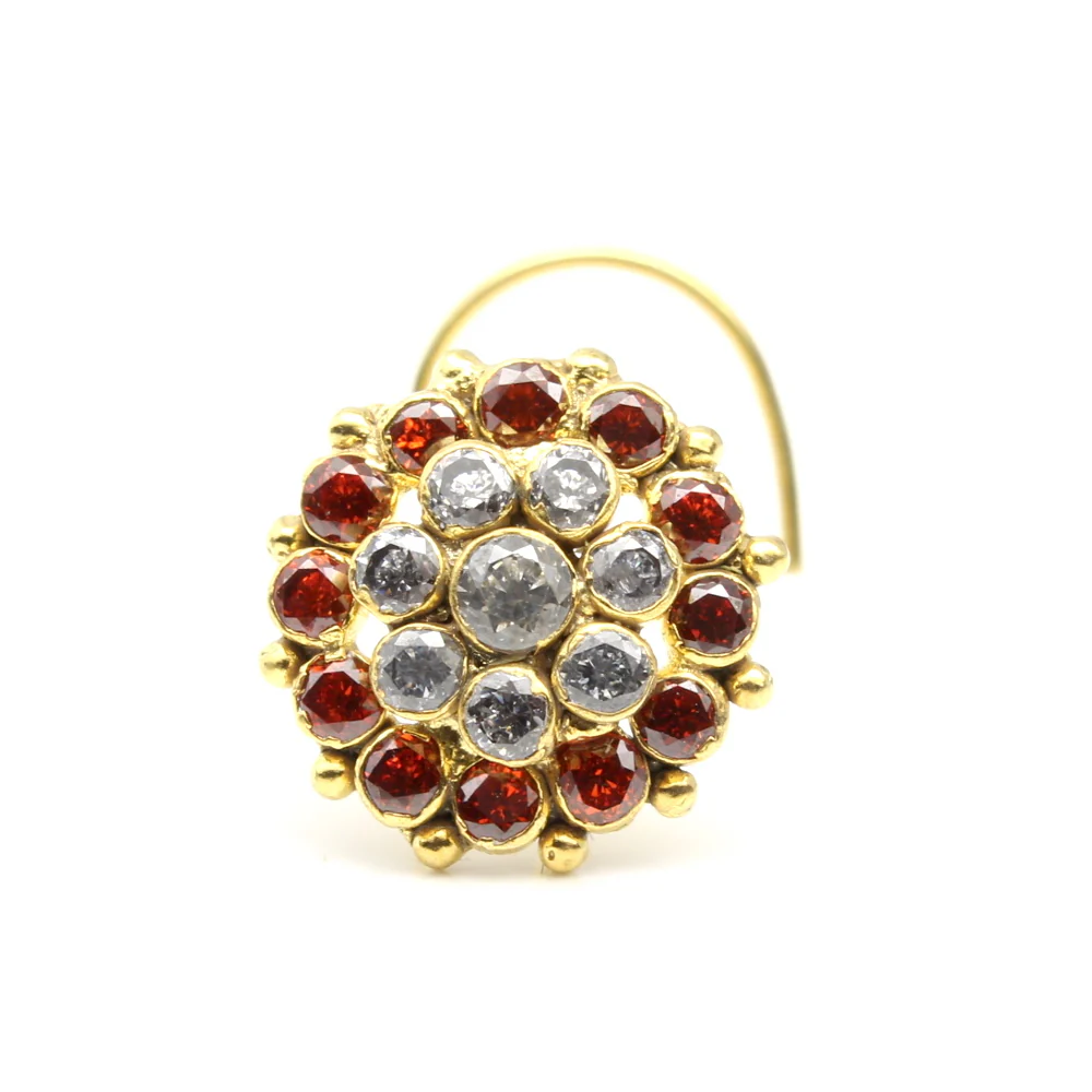 Ethnic wedding l bend nose pin - Image 2