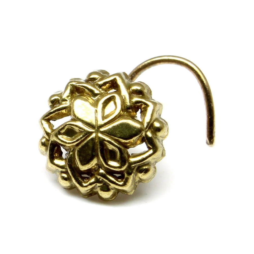 Everyday wear gold finish nose pin - Image 2