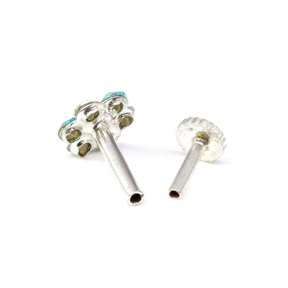 Flower push pin nose stud - Image 3