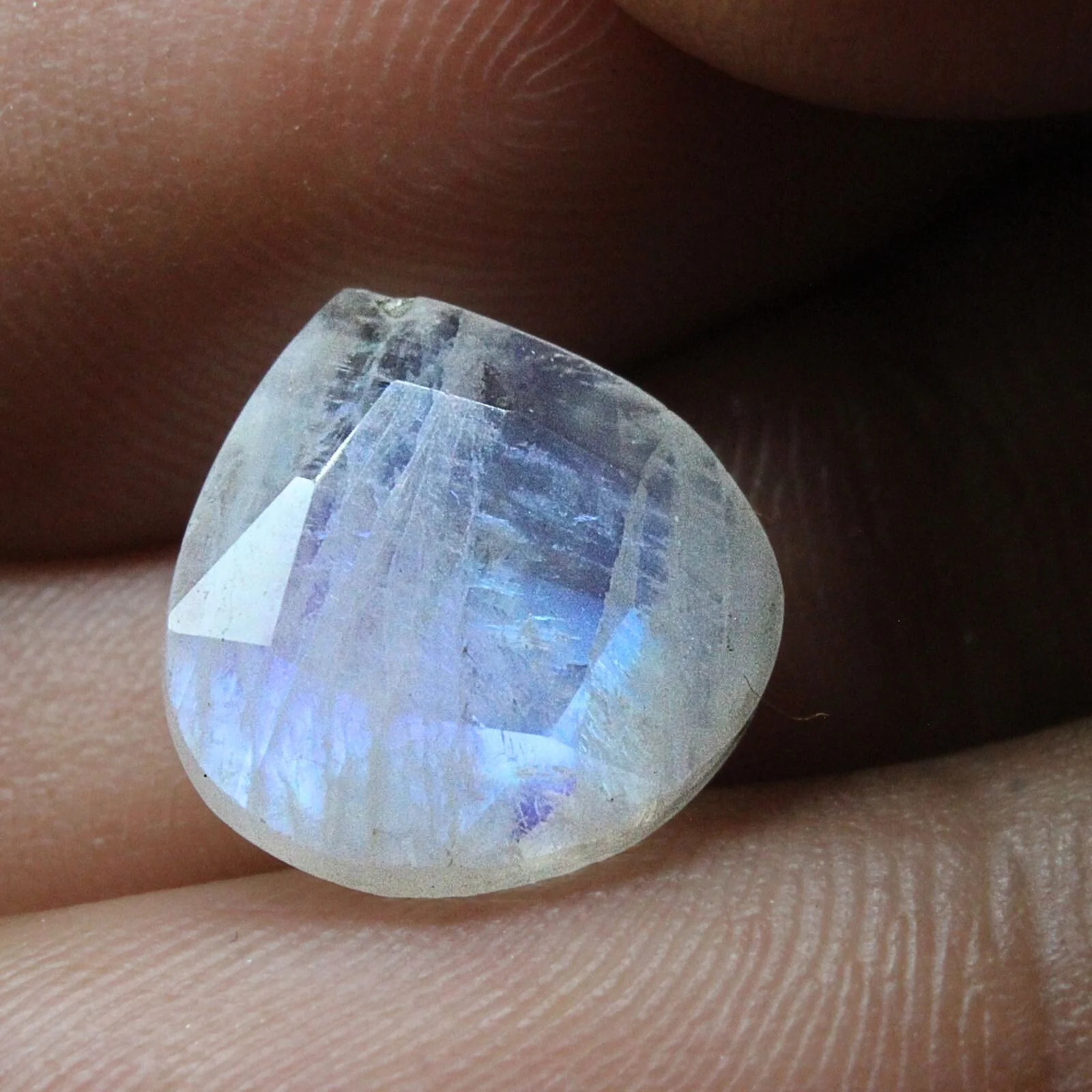 Genuine 4.6Ct Natural Rainbow Moonstone Pear shape Gemstone - Image 2