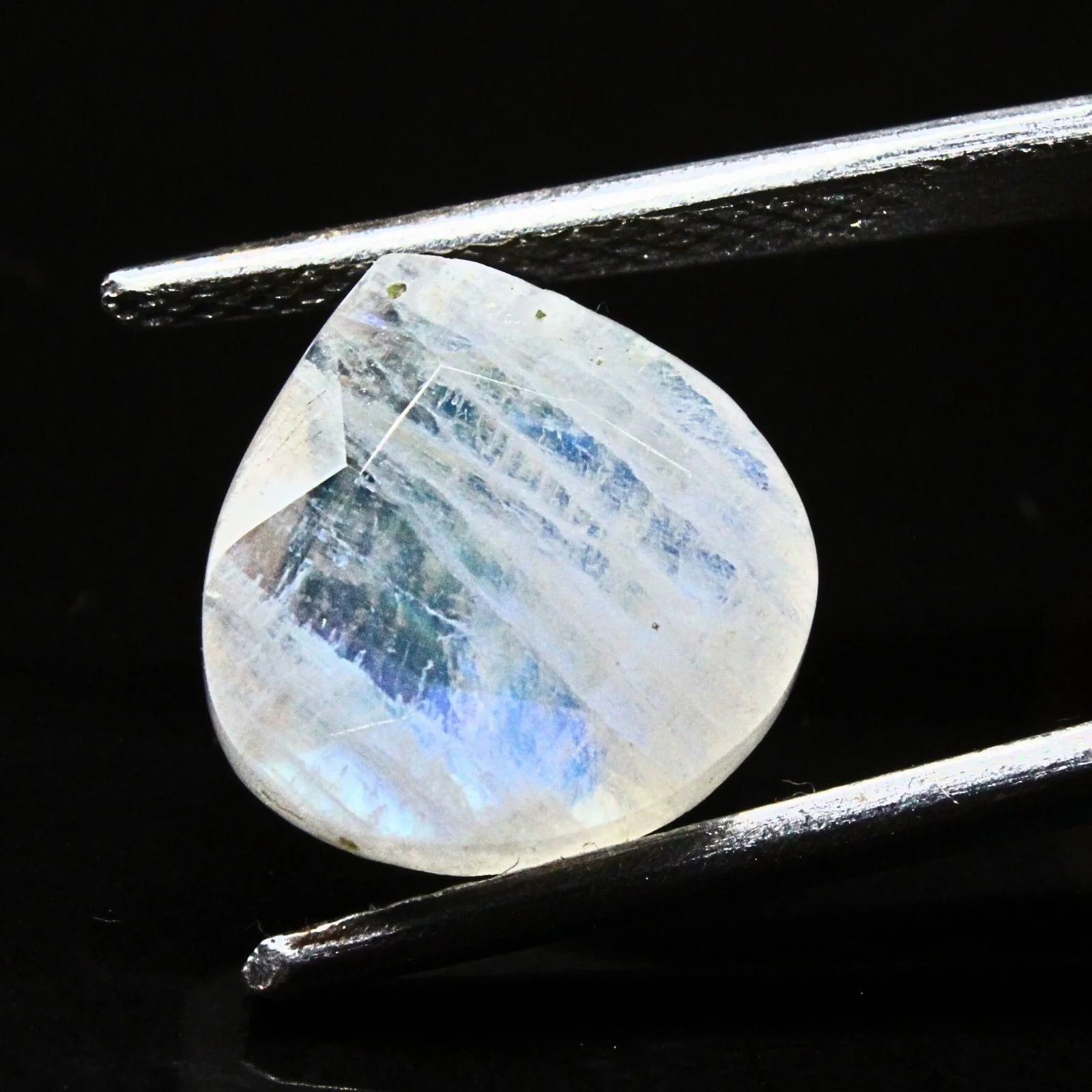 Genuine 4.6Ct Natural Rainbow Moonstone Pear shape Gemstone - Image 3