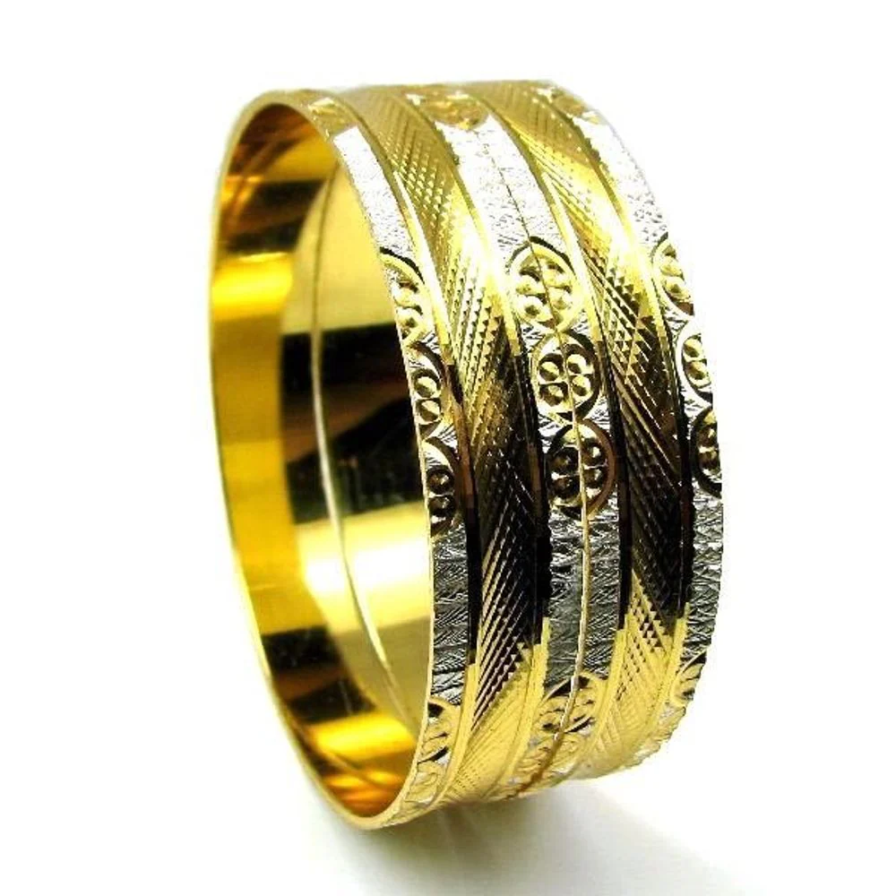 Gold Plated Bridal Fashion Jewelry Bracelet Set Size 2.6 - Image 4