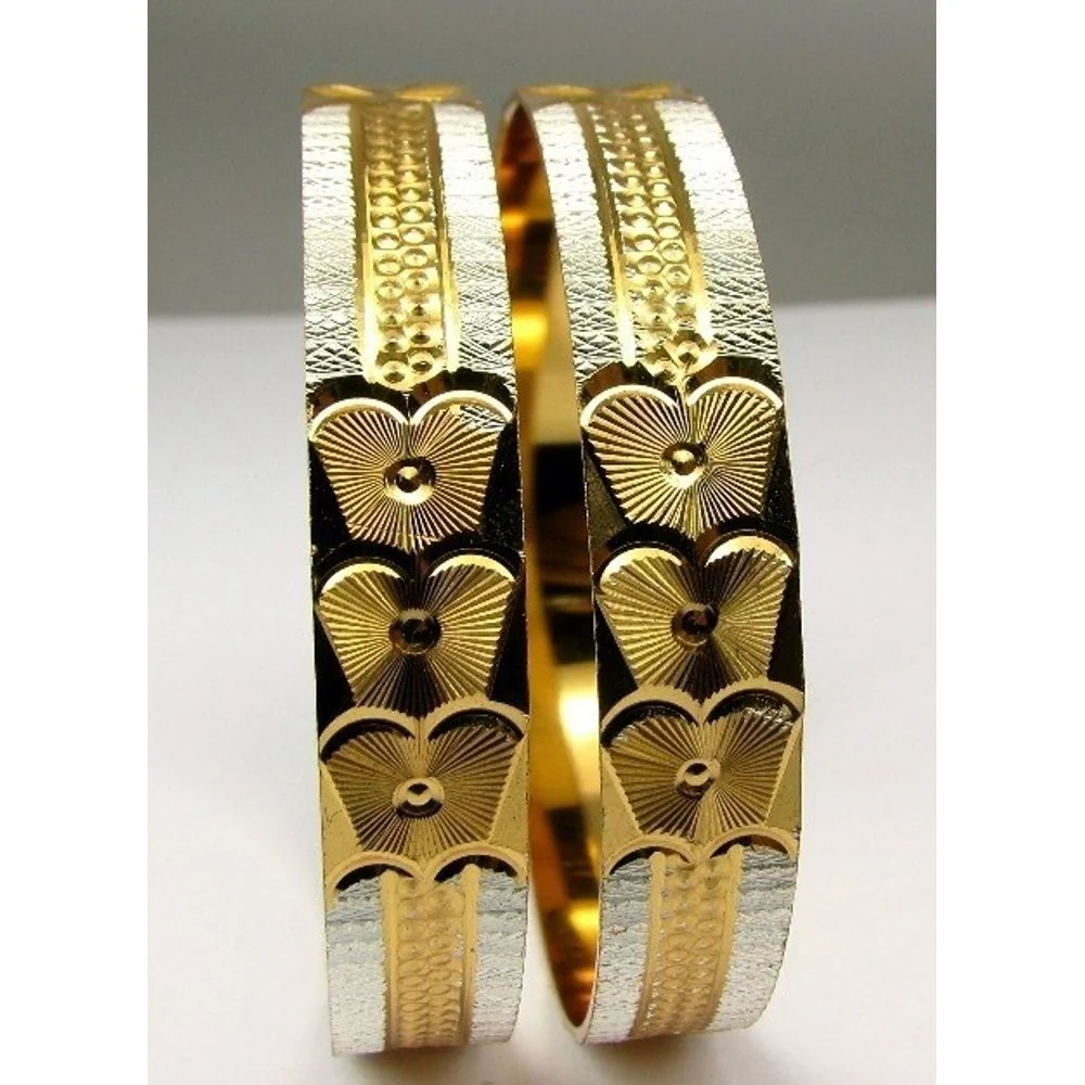 Gold Plated Bridal Fashion Jewelry Bracelet Set Size 2.8