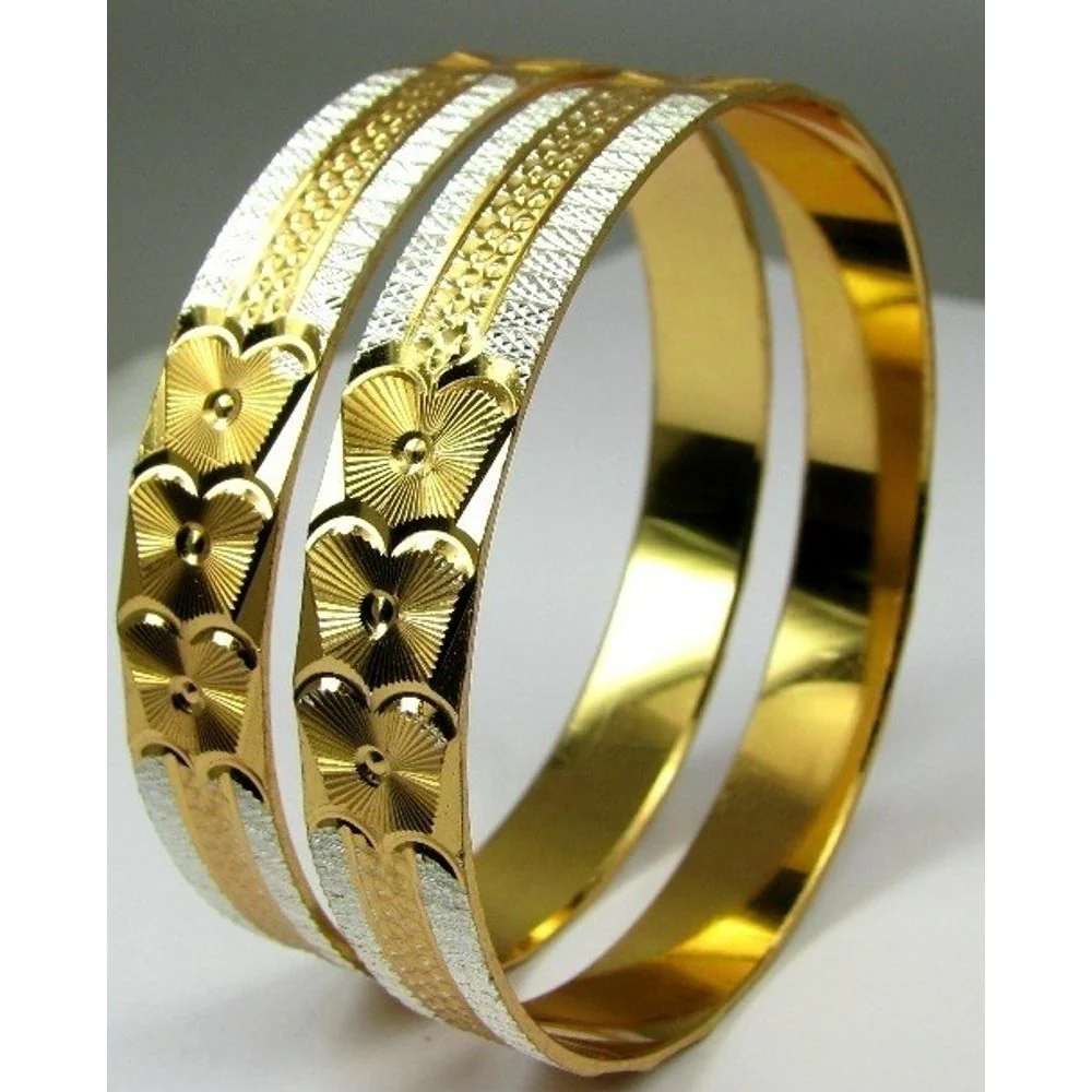 Gold Plated Bridal Fashion Jewelry Bracelet Set Size 2.8 - Image 2