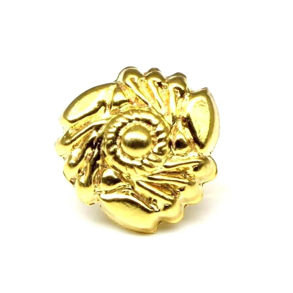 Gold plated nose stud 18g - Image 2