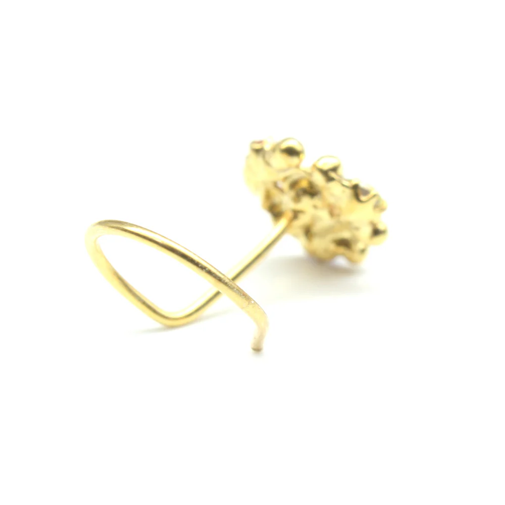 Gold Plated Trinity nose pin - Image 8