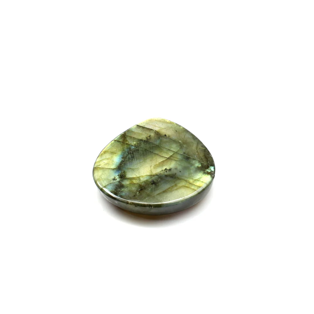 High Flash 67.6Ct Natural Labradorite Pear Cabochon Gemstone - Image 5