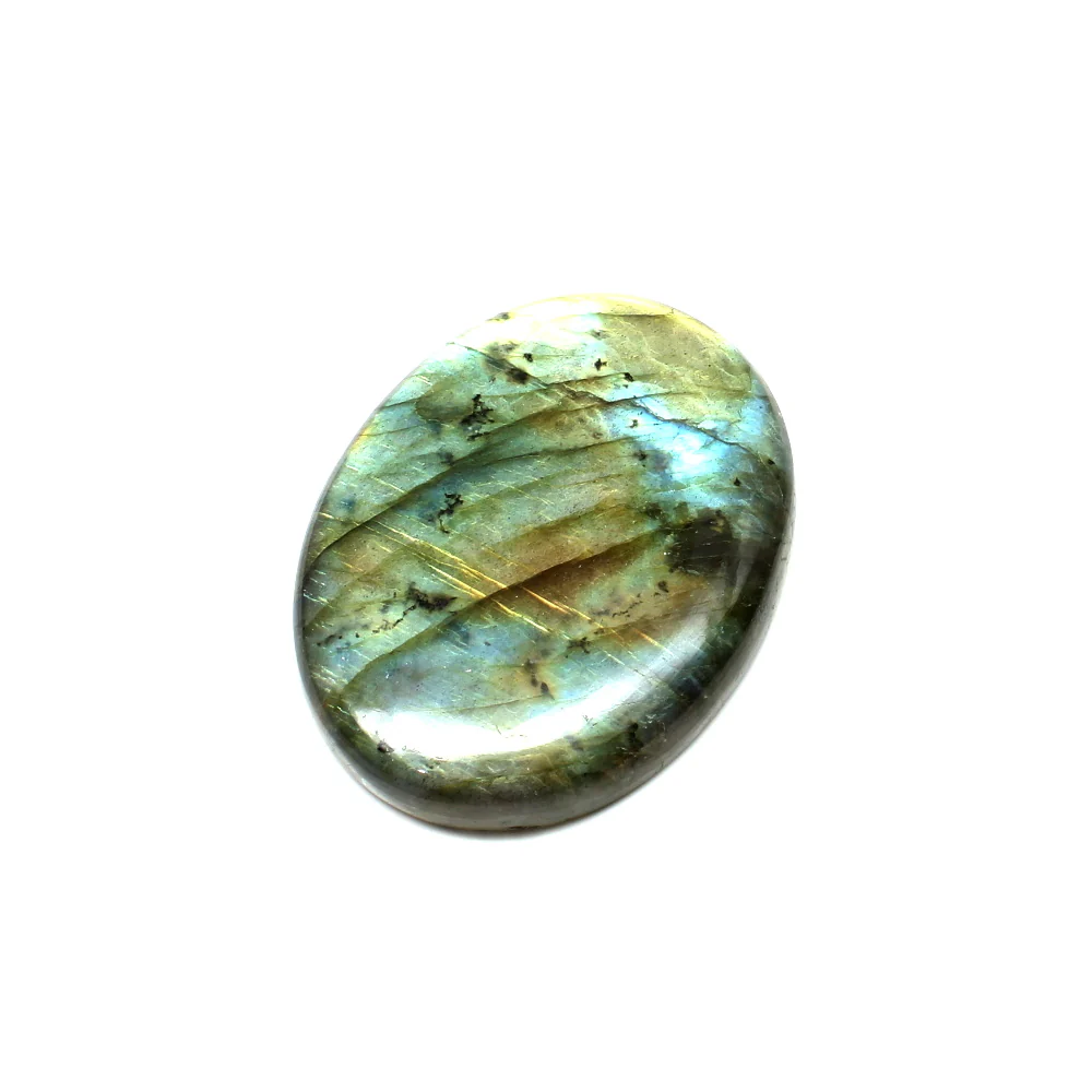 High Polish Smooth 112.5Ct Natural Labradorite Oval Cabochon Gemstone - Image 3