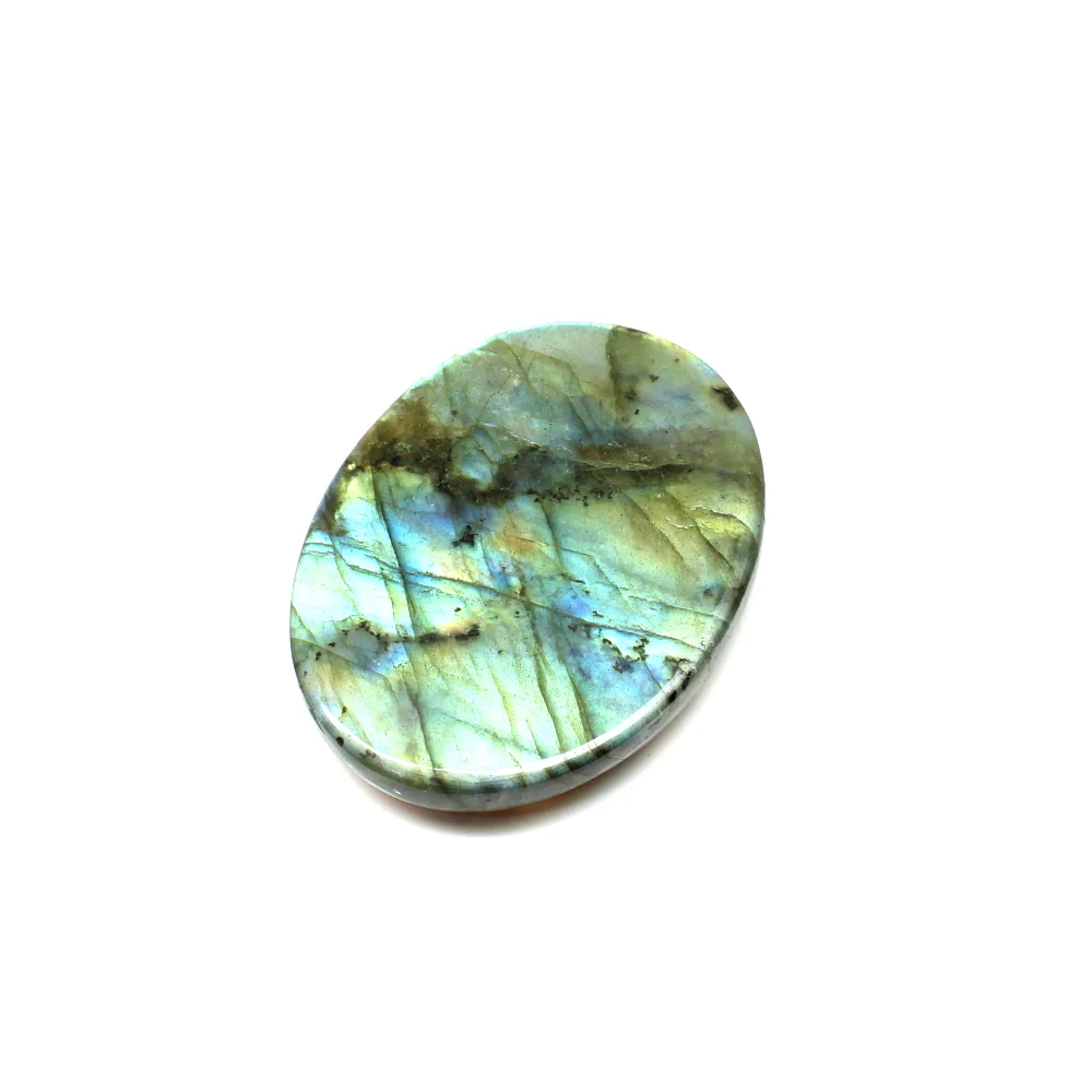 High Polish Smooth 112.5Ct Natural Labradorite Oval Cabochon Gemstone - Image 4
