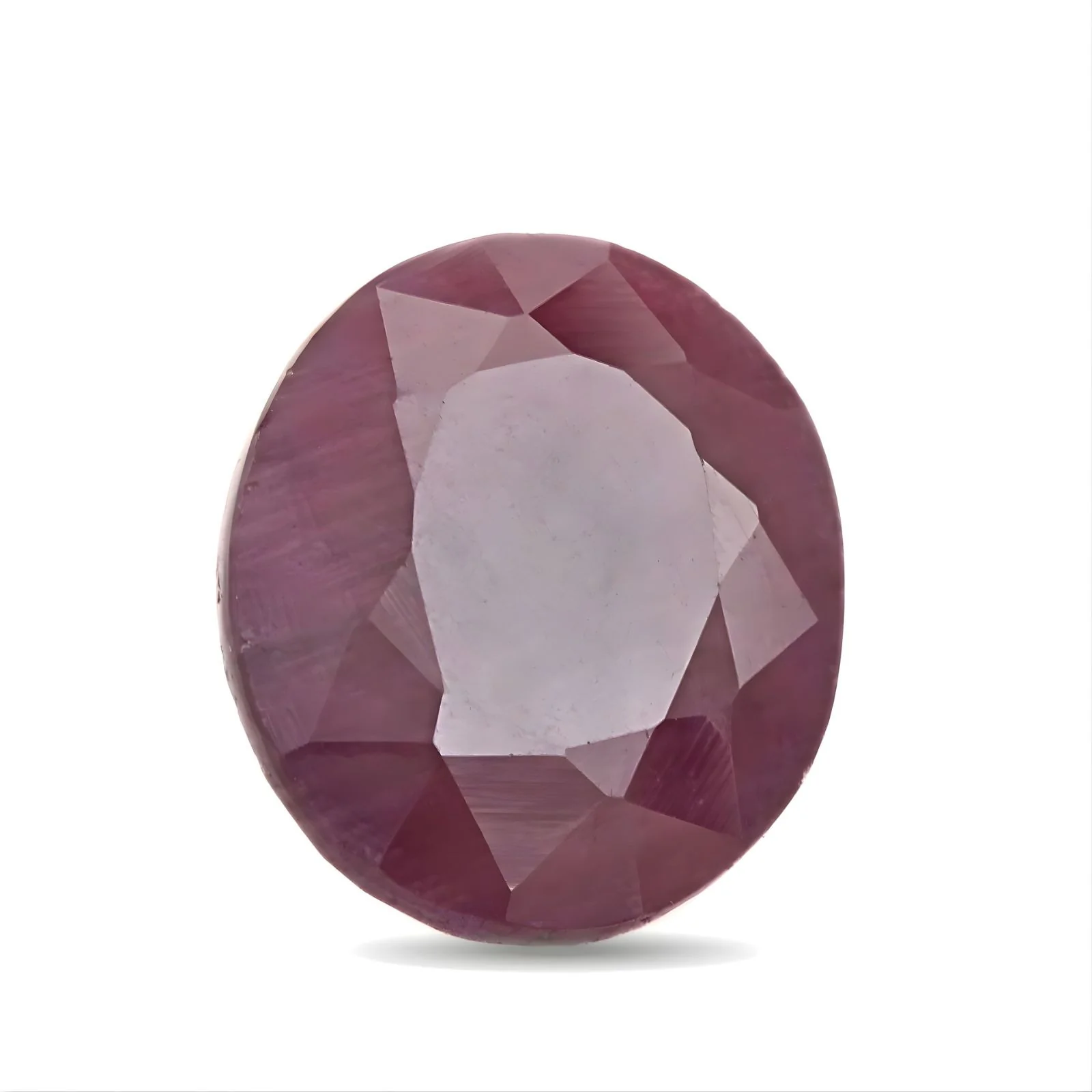 High Quality 4.2Ct Natural Purplish Red Ruby (Manik) Oval Gemstone