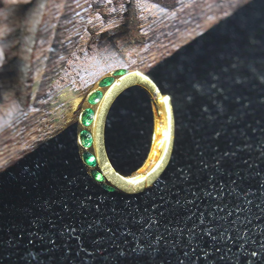 Huggie style Clicker Hinged Nose Ring - Image 8
