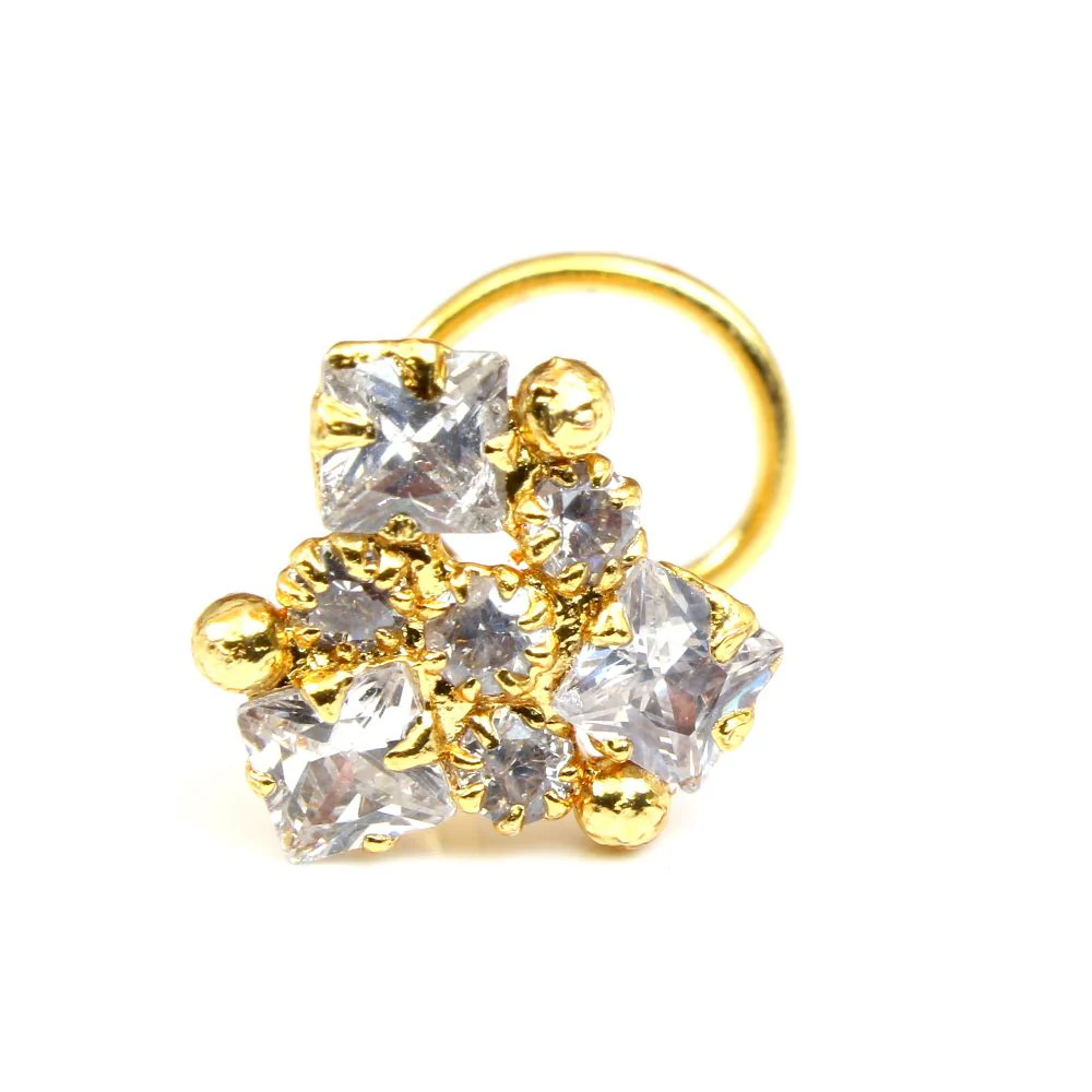 Indian floral cluster nose pin