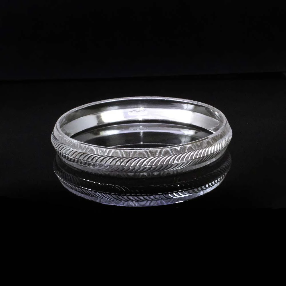 Indian Real Sterling Silver Men's Bangle Sikh Kada pure silver Bracelet