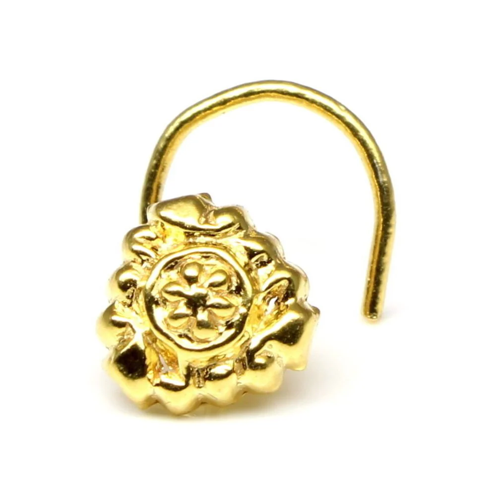 Indian spiral L-bend nose stud