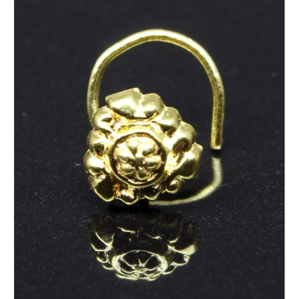 Indian spiral L-bend nose stud - Image 3
