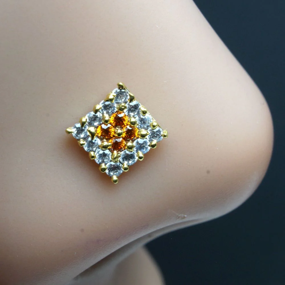 Indian Square fashion nose pin - Image 2