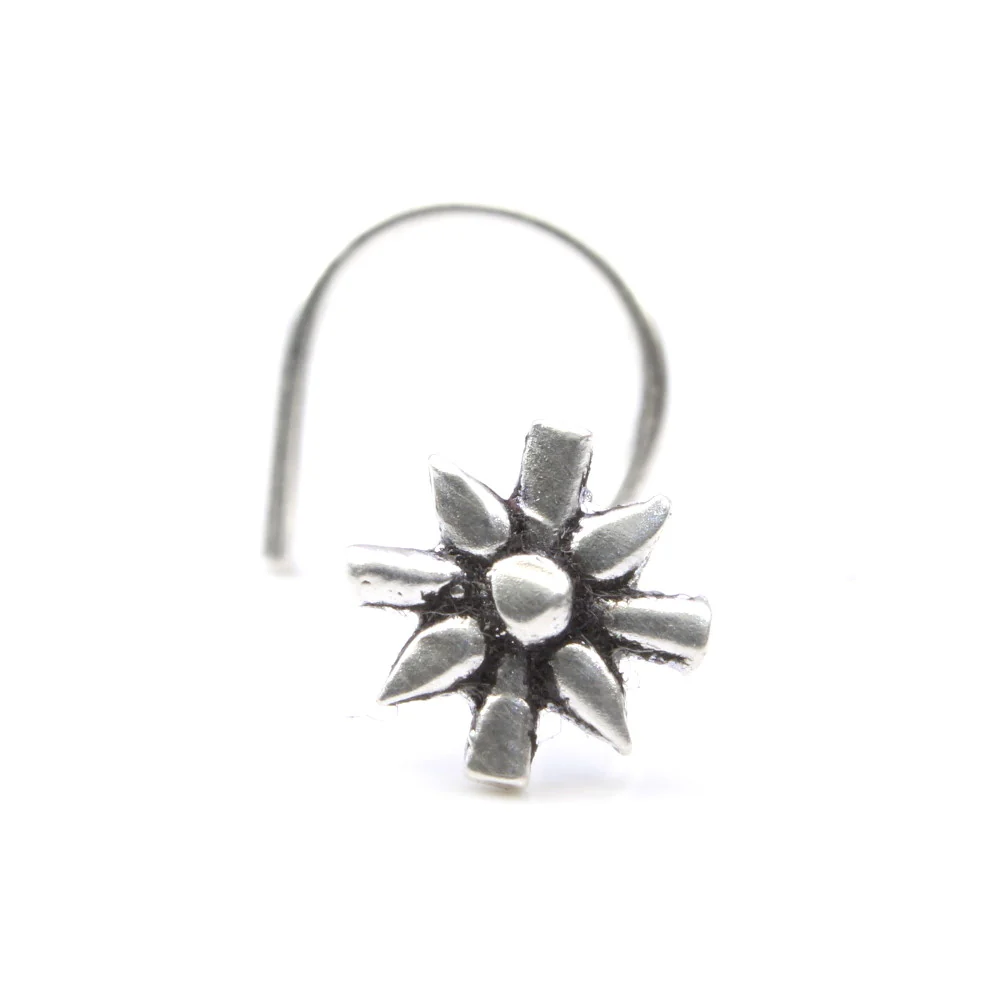 Daisy Sterling Silver Nose Piercing - Image 3