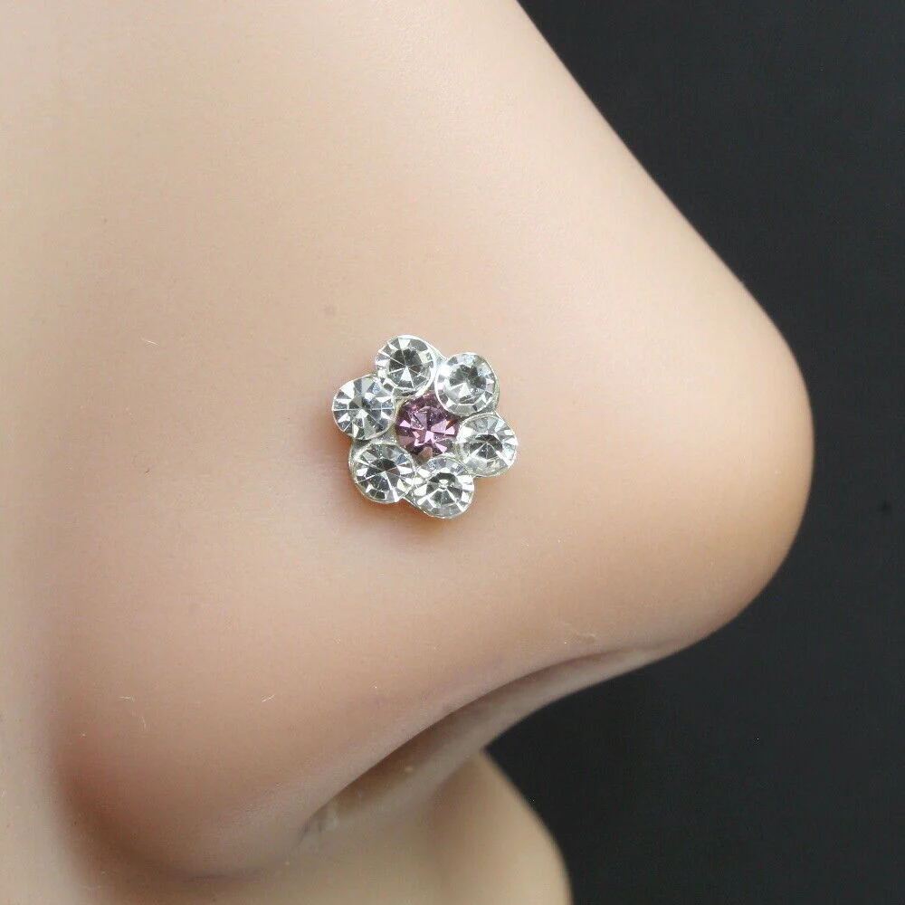 Indian style daily wear nose stud