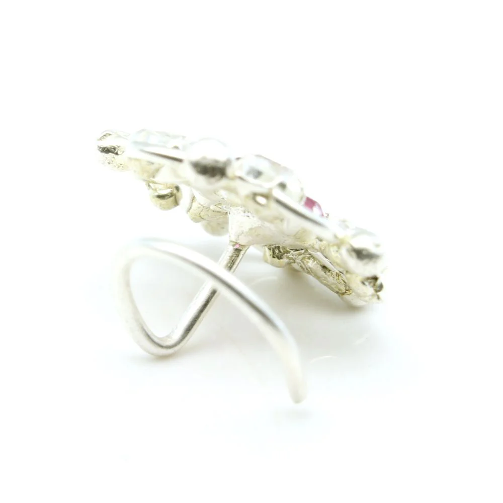 Lightweight Silver Nose Piercing - Image 3
