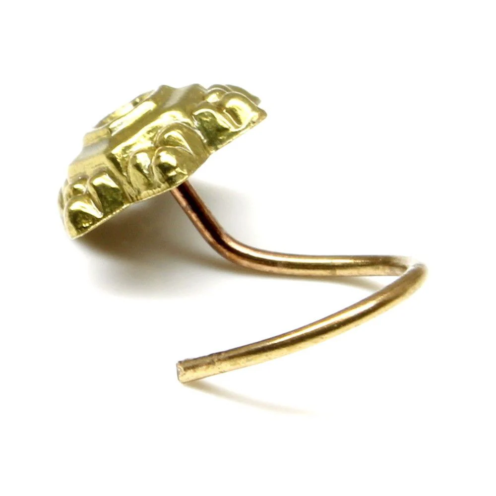 Little star brass nose pin - Image 3